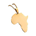 On Stock Wholesale Custom Couple Jewelry Map Pendant Necklaces Stainless Steel Women Men Africa Maps Necklace Jewelry