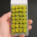 28pcs Artificial 1:35 1:87 10mm Static Grass Bush Flower Miniature Architecture Ho Scale Model for Ho Scale Train