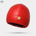 Nylon Fabric Down Filled Beanie Cap Camping Waterproof Down Hat Ultra-Light Windproof Down Hat Hood Down Cap for Hiking