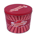 Custom Hua Peng Meal Tin Food Grade 1/2/3.5 Gallon Large Popcorn Bucket Round Tin Box with Lid OEM/ODM Service Hot-sale Products