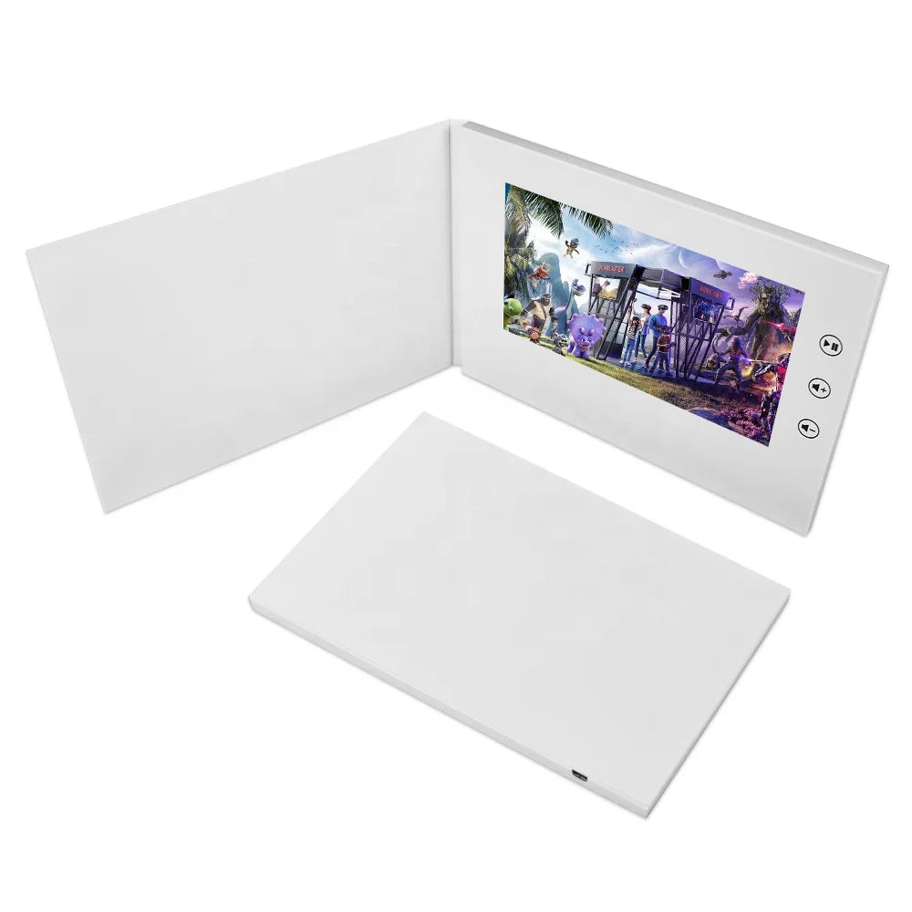 Wholesale Custom A5 7 Inch Digital LCD HD Screen Video Booklet Brochure Card for Advertisement Business