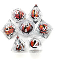 Factory Direct Dragon Eyes Resin Dice Set Hot Sales Sharp Edge Polyhedral DICE CUP for Game and DND Usage