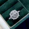 For Natural Diamond Rings 0.65ct G SI2 Wedding Engagement Luxury 14K Pure Gold Unisex Round Brilliant Cut Color D