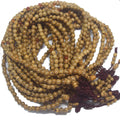 Handmade 6mm 8mm Silver Line Wire Bodhi Beads Beaded Prayer Mala Necklace Bracelet 108 Mala Yoga Meditation Jewelry