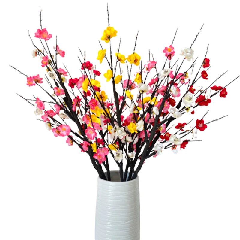 5 branch high plum blossom decoration mariage artificial flowers decorative