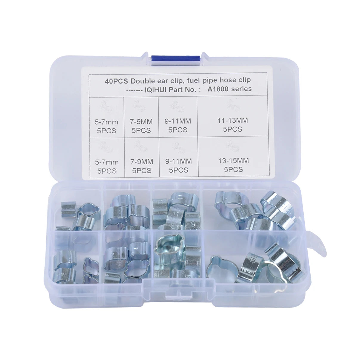 Box 40 Double Ear Hose Clips Water Fuel Air Clamps Wholesale Price at BAJUTU Zinc Plated Tube Clamp EbayWish Hot Seller