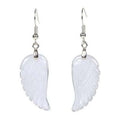 DIY Hot Selling Gemstone Quartz Jade Angel Wing Earrings Earrings Wholesale Women Jewelry
