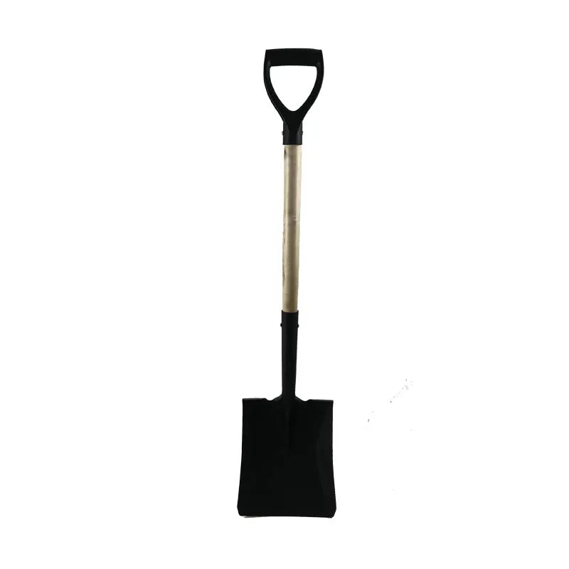 Heavy Duty Metal Iron square Spade Shovel with Wooden Handle Garden Manual Digging Tools China Non Sparking Scoop Shovel