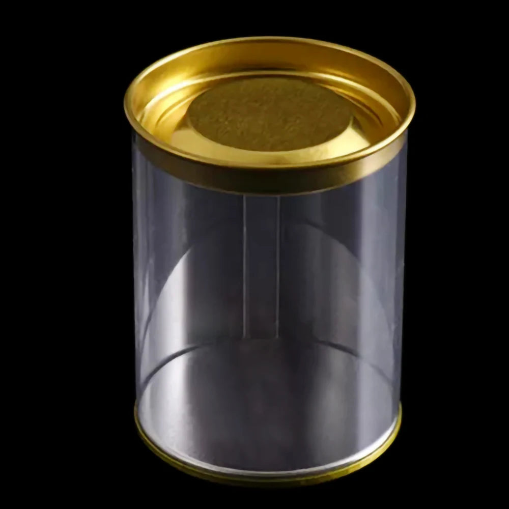Wholesale Custom Recyclable Transparent Embossing Printing Coin Tube Cylinder Plastic PET PVC Packaging Box for Craft