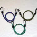 Camping Tent Bungee Rope with Double Hooks Elastic Rubber Luggage Packaging Rope