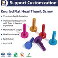 Direct Sale Anodized Colored Aluminum Thumb Screw with All Kinds Color for Camera