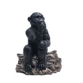 Creative Resin Painted Mix Color Gorilla Thinking Statue Figurine 24x18x13cm for Living Room Tabletop Home Decoration Craftwork