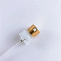 15mm Crimpless 0.125cc Shiny Gold Perfume Pump Free Sample Glass Bottle Pump Free Design Perfume Sprayer Pump With Delay Effect