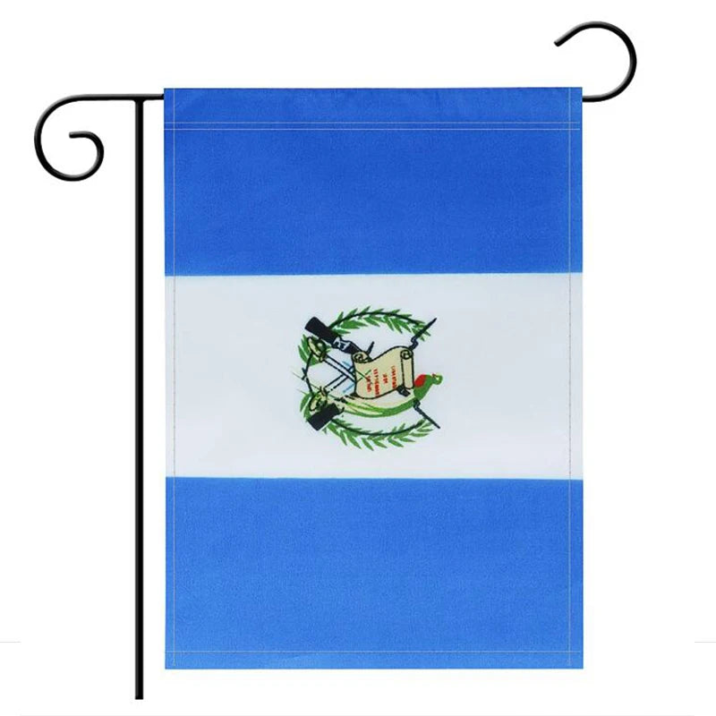 Custom Double Side Printing Guatemala Guatemalan Garden Yard Flag for Decoration