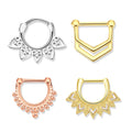 Cartoon Fancy No Surgical Ear Clicker Chains Luxury Stainless Steel Slave Piercing Kit Pakistani Crosschain Nose Ring Clicker