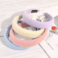 2022 New Wholesale Wrinkle Summer Surface Cool Hair Accessories Girls Colorful Hair Bands Sponge Headband