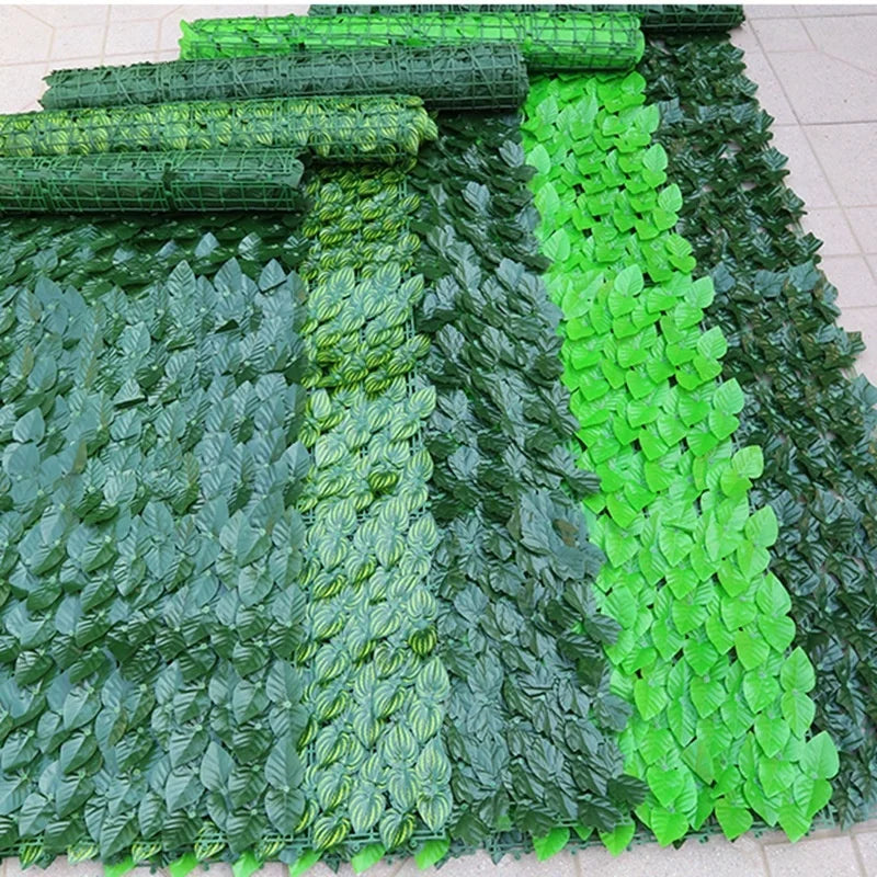 YOPIN 299 Artificial Wall Fence Garden Fences Artificial Leaf Wall Panel Ivy Fence Grass