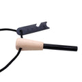 10mm Fire Tool Mischmetal Traditional Survival Lighter Ferrocerium Flint Steel with Wood Handle