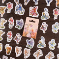 FARCENT Ins Flower Hand Account DIY Material 46-Piece Box-Packed Self-Adhesive Sealing Paste Decorative Stickers