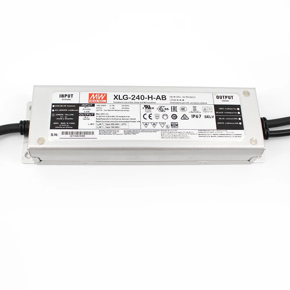 Meanwell XLG-240-H-AB Driver for LED Board Grow Light Power Supply