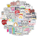 50Pcs Teachers Day Motivational Letter Graffiti Thank You Stickers for Phone Laptop Bottle Notebook School Sticker