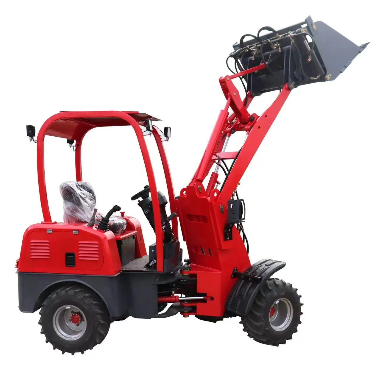 Hot Sale Mini Articulated Wheel Loader Electric Skid Steer Loader Small Front Electric Loaders