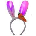Hot Selling Flashing LED Bunny Headband with Carrot New Arrival Easter Accessory at Factory Price