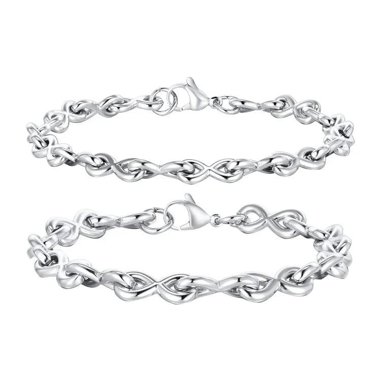 Vintage Hip Hop Mens Stainless Steel Bracelet Minimalist Jewelry Link Chain Bracelet