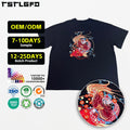 Clothing Manufacturers' Wholesale Men's 100% Cotton Oversized Heavyweight T-Shirt with Custom Logo Embroidery Knitted Fabric