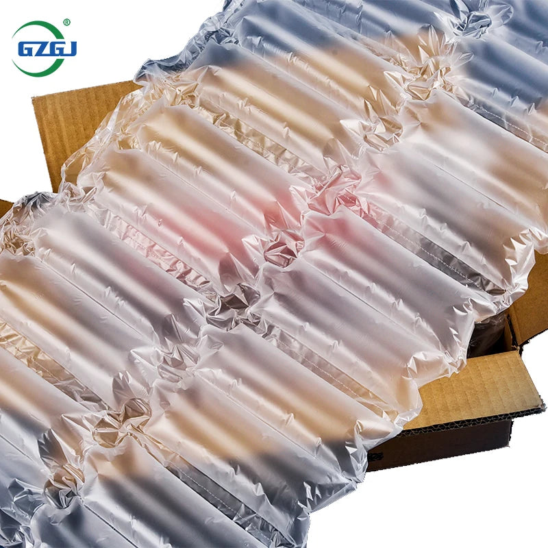 Shockproof HDPE Air Bubble Double Tubes Air Cushion Film Void Filling Light Weight High Protection Packaging