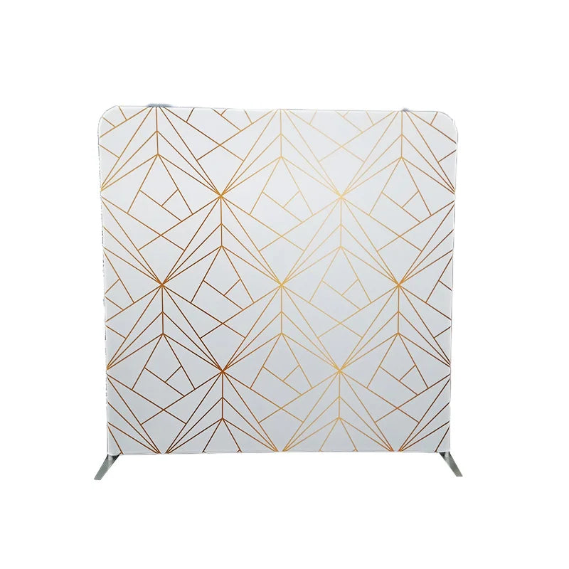Customized logo Double Sided Pillowcase Tension Fabric Backdrop Photo Booth Tension Fabric Backdrop
