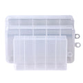 PP Plastic Small Multifunction Clear Storage Case 5 Compartments Fishing Tackle Accessory Lure Box