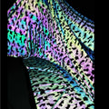 High Visibility rainbow Iridescent Colorful Camouflage Prints 4 Ways Elastic Spandex Washable Fabric for Yoga Fitness Clothes