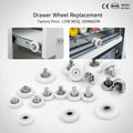 Plastic Dr19C1L3 Nylon POM Ball Bearing Drawer Rollers With Low Price