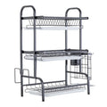 Dish Drainer Sink Drying Holder Utensil Storage Organizer Kitchen Rack Shelf Multifunction Stainless Steel Plate Dish Rack