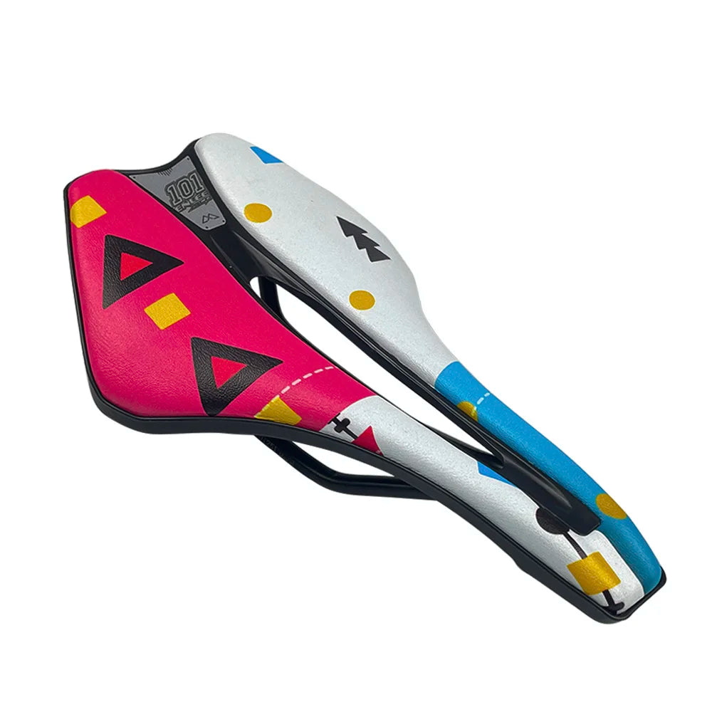Bike Seat Cushion Road Bike Racing Skid-Proof Soft PU Leather Ventilation Ergonomic Design Comfortable MTB Cycling Saddle