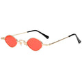 Vintage Small Round Frame Sunglasses for Men and Women Metal Frame Designer Gothic Glasses