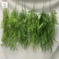 Wholesale Artificial Wall Hanging Fern Greenery Soft Plastic Plants Leaf Vine for Indoor Outdoor Wedding Party Decoration