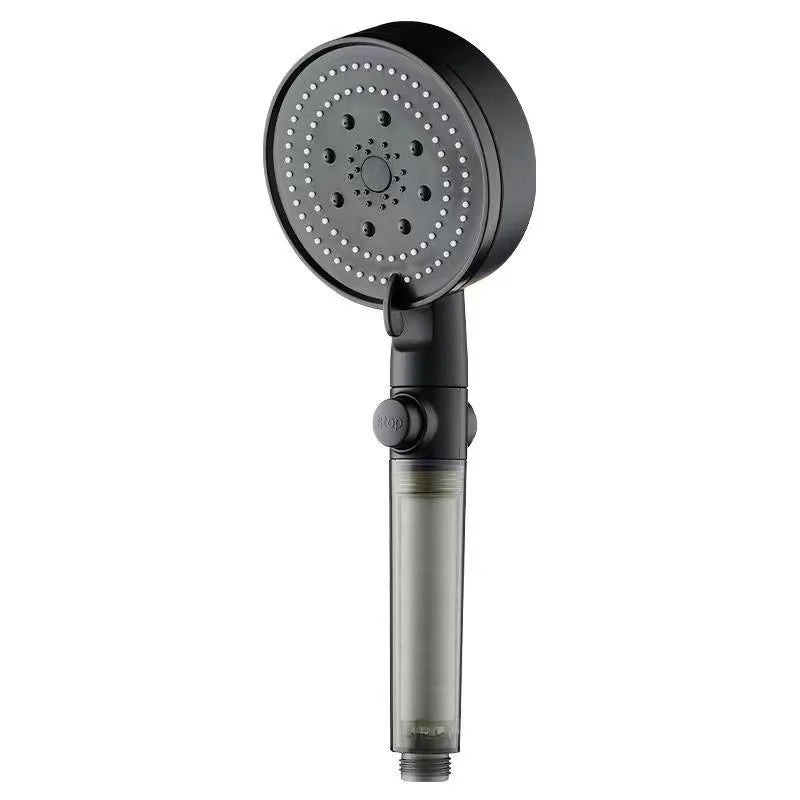 Wholesale 5 Mode Water Stop Button Filter Hand Shower Head Ionic Shower Head