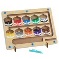 Custom Wholesale Montessori Toys Kids Educational Color Sorting Maze Game Wooden Maths Teaching Aids Toy Beads Counting Game
