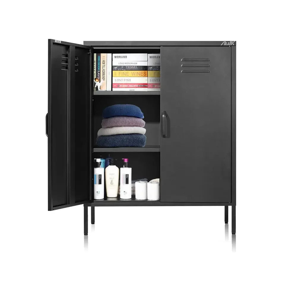 Multifunctional Storage Cabinet Space-Saving Organizer for Home Office & Warehouse | Durable Metal Structure Customizable Shelve