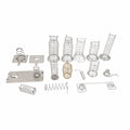 Industrial Coil Spring Battery Connectors Clips for AAA AA 18650 Batteries Weldable Steel Contacts