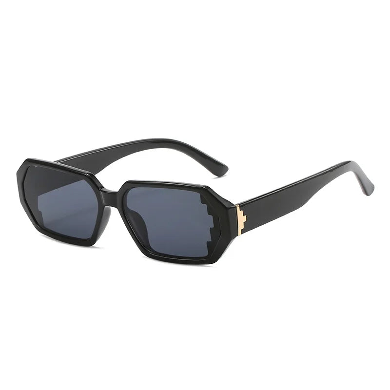STORY XY069 New Small Frame Retro Sunglasses Simple Designer Leopard Square Eyewear Fashion Polygon Gradient Sun Glasses