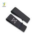 Custom Logo Money Clip Black Wallet Slim Pocket Cash ID Credit Card Money Holder Bill Clip Clamp Gift