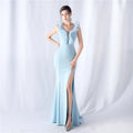 31387# 2024 Heavy Industry Organelle Wedding Dinner Party Annual Evening Gown