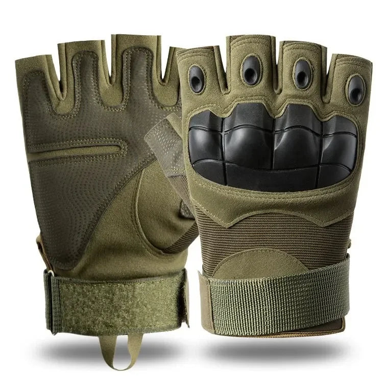Men's  Half-Finger Camouflage Gloves for Boxing Outdoor Motorcycle Riding Sports Fitness Protection