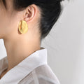 Women's Anti-Tarnish Stainless Steel 18k Gold Plated Potato Chip Charm Earrings Cute and Funny for Parties or Gifts