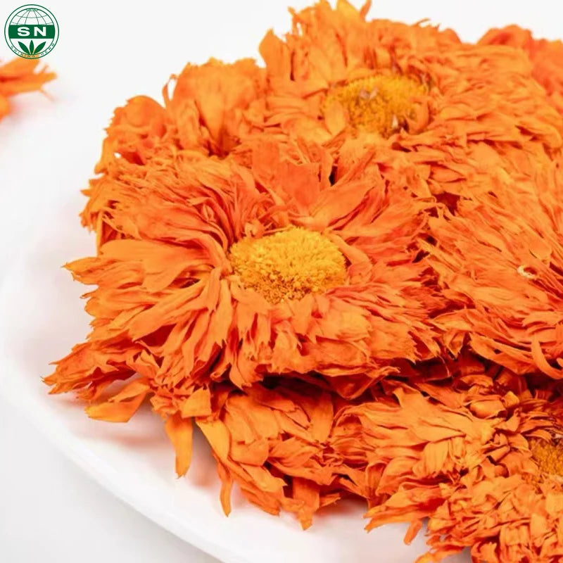 JinZhanJu 1000g Organic Calendula Officinalis Dried Flower Bulk Box and Bottle Packaging Loose Tea Chinese Natural Herbs
