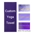 Microfiber Anti Slip Yoga Towel High Sweat Absorption Mat Towel for Hot Yoga Pilates