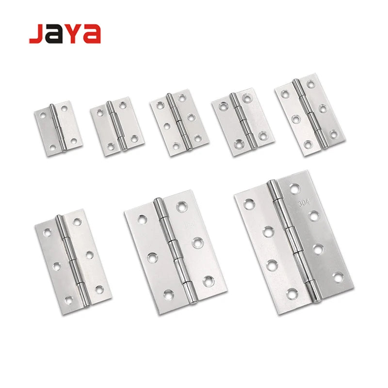 Wooden Jewelry Gift Box Hinge Small Flat Stainless Steel Cabinet Door Furniture Thin Folding Carton Modern Small Hinges 37 X 38